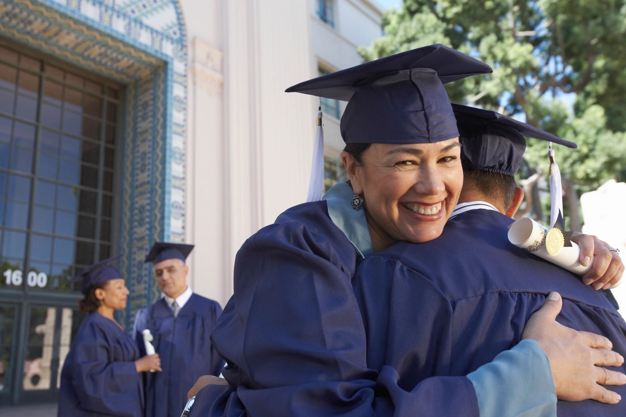 girl graduating from college after study abroad